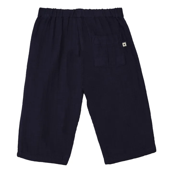 Bonton Pantalon Gaze de Coton Futur | Bleu marine