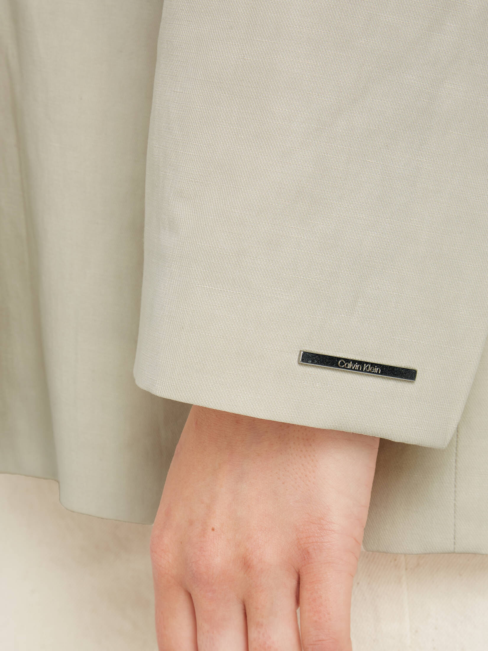 CALVIN KLEIN| Damen Blazer mit Leinen LINEN TAILORED RELAXED BLAZER