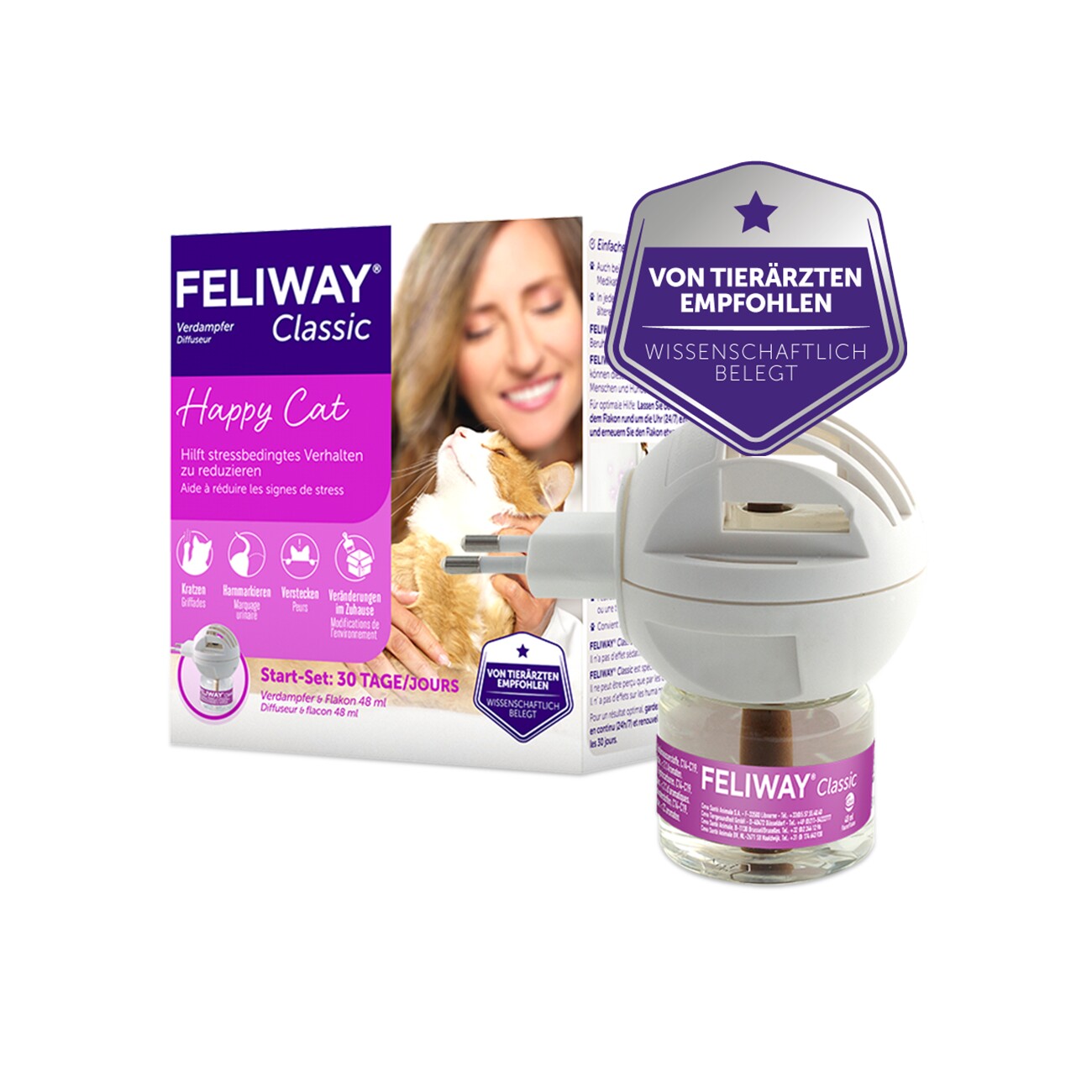 Feliway Classic Start-Set 48ml zur Beruhigung