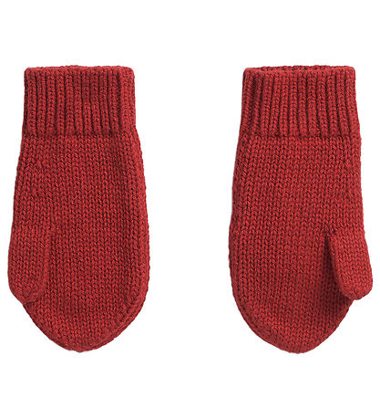 Polo Ralph Lauren Fäustlinge - Rentier - Strick - Rot m. Weiß