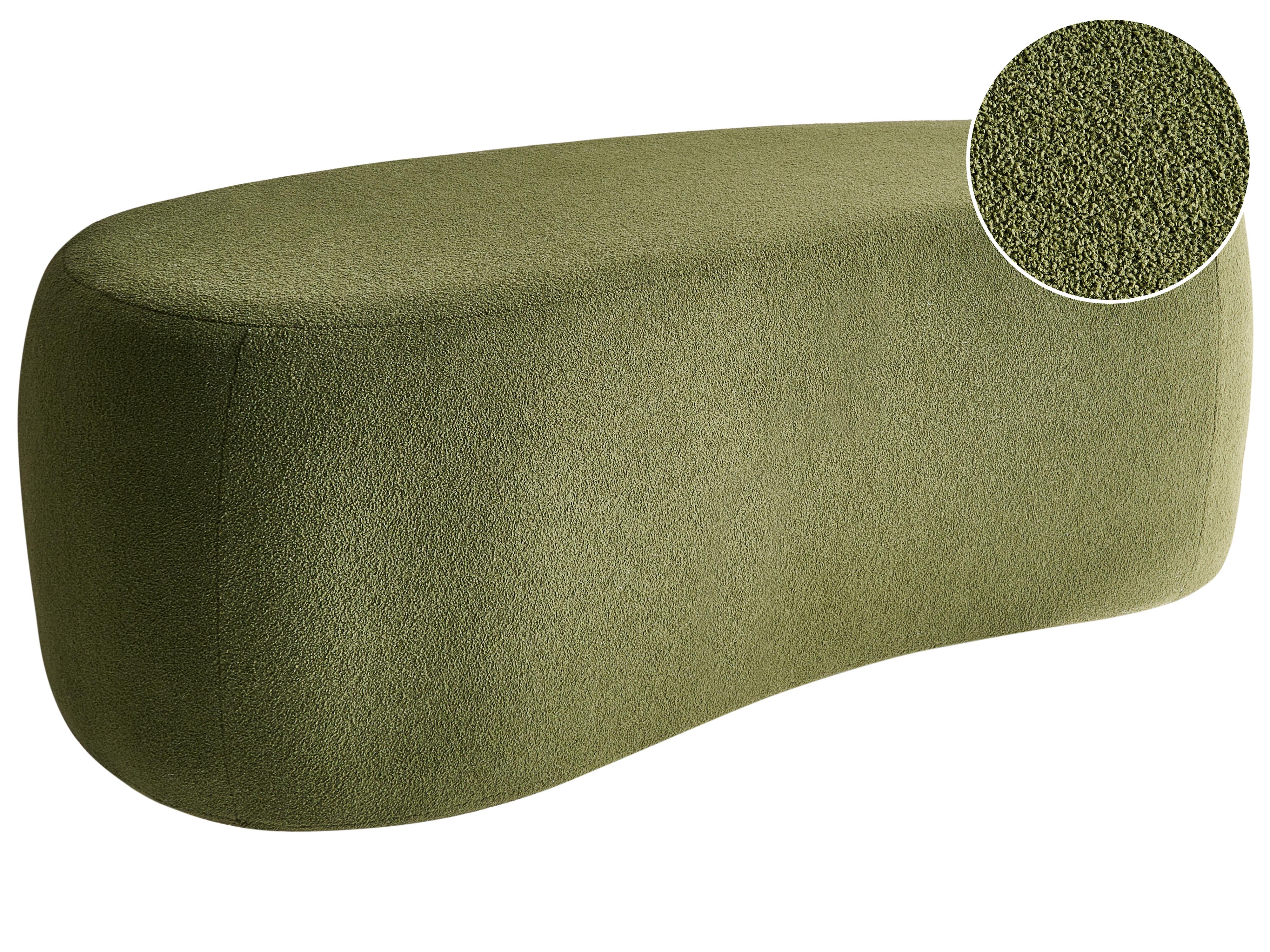 Poef BAYARD Bouclé Groen