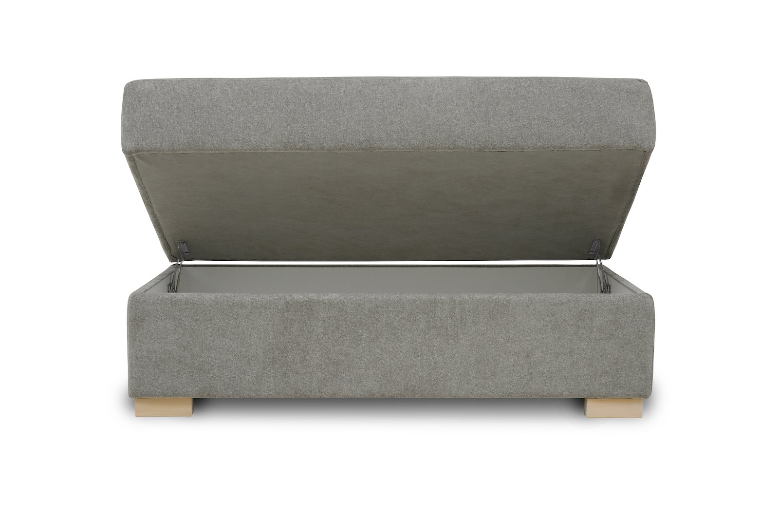 Modern Living pall Med oppbevaring. Tekstil Storm 3/3 Warm Grey og ben 1