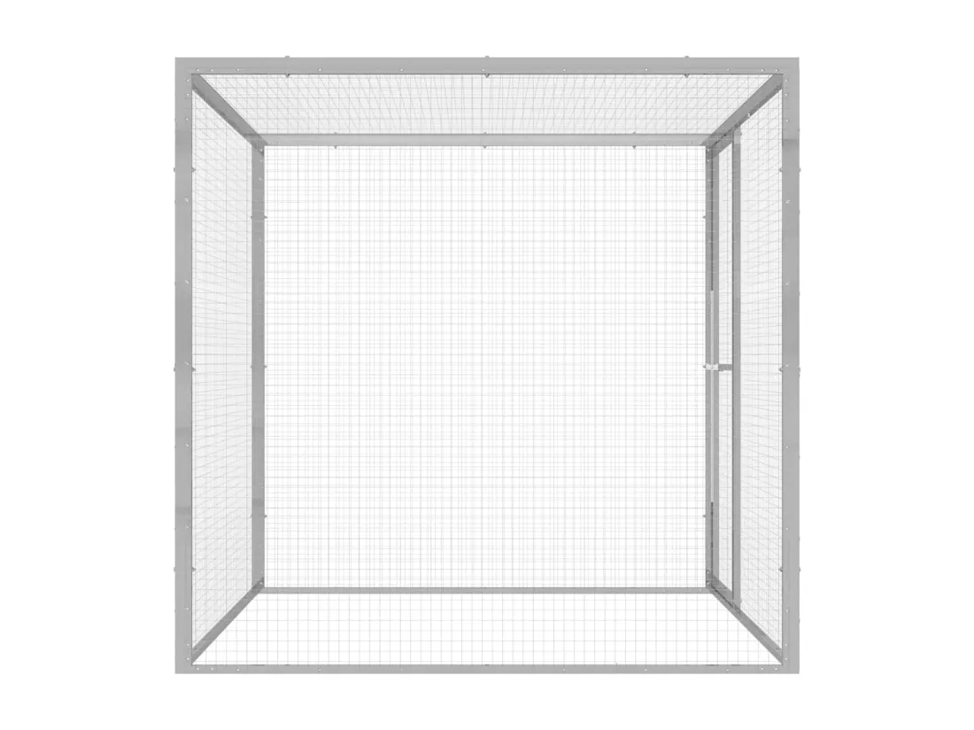 Cage pour chat 1,5x1,5x1,5 m Acier galvanisé