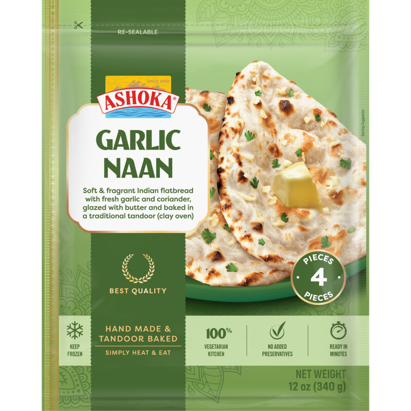 Ashoka Knoflook naan