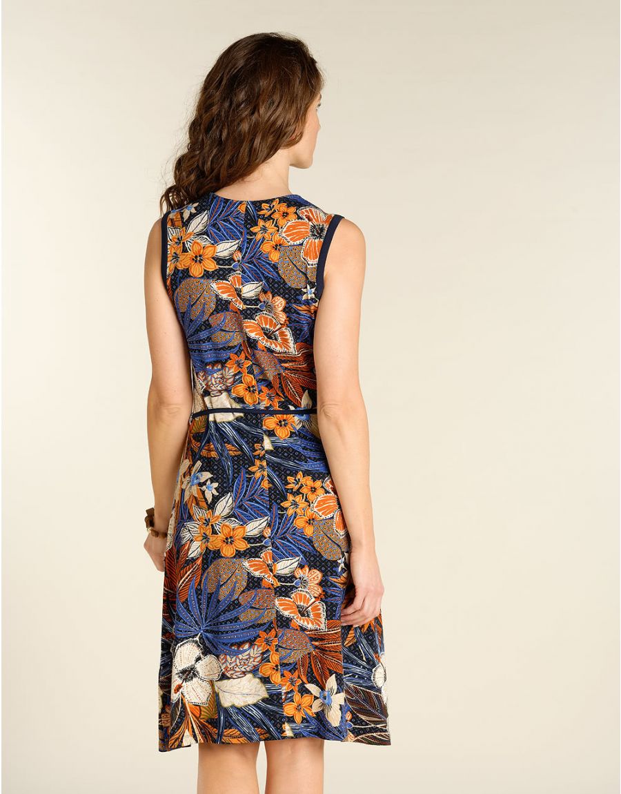 Robe en maille imprimée