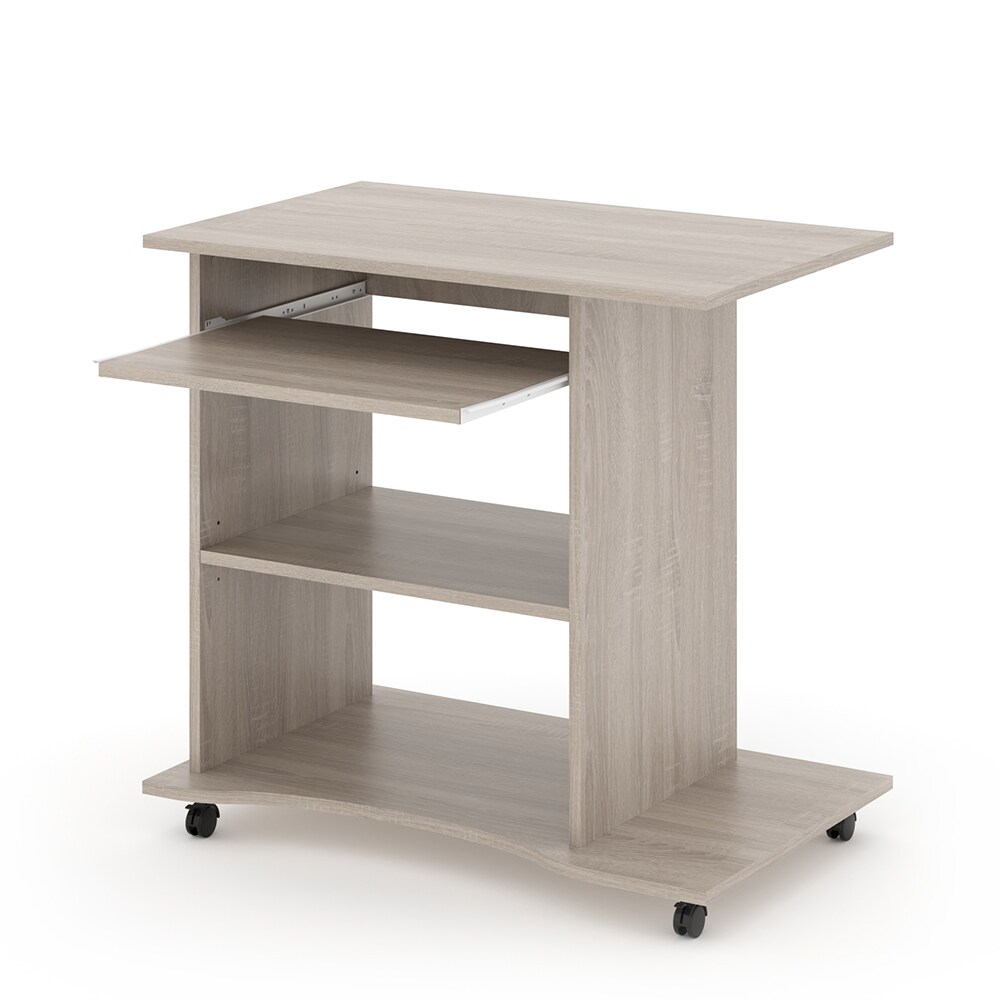 VICCO Computertisch HARM Tisch Bürotisch Laptoptisch Büro Schreibtisch rollbar Sonoma
