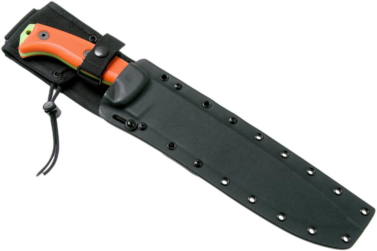 ESEE Junglas Venom Green, JUNGLAS-VG survivalmes kydex schede   MOLLE-back