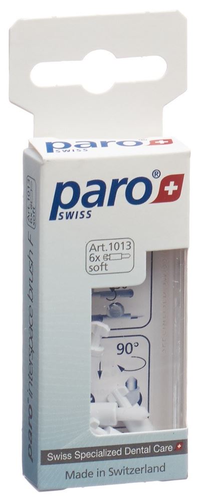 PARO Interspace Bürste F soft weiss refill 6 Stk