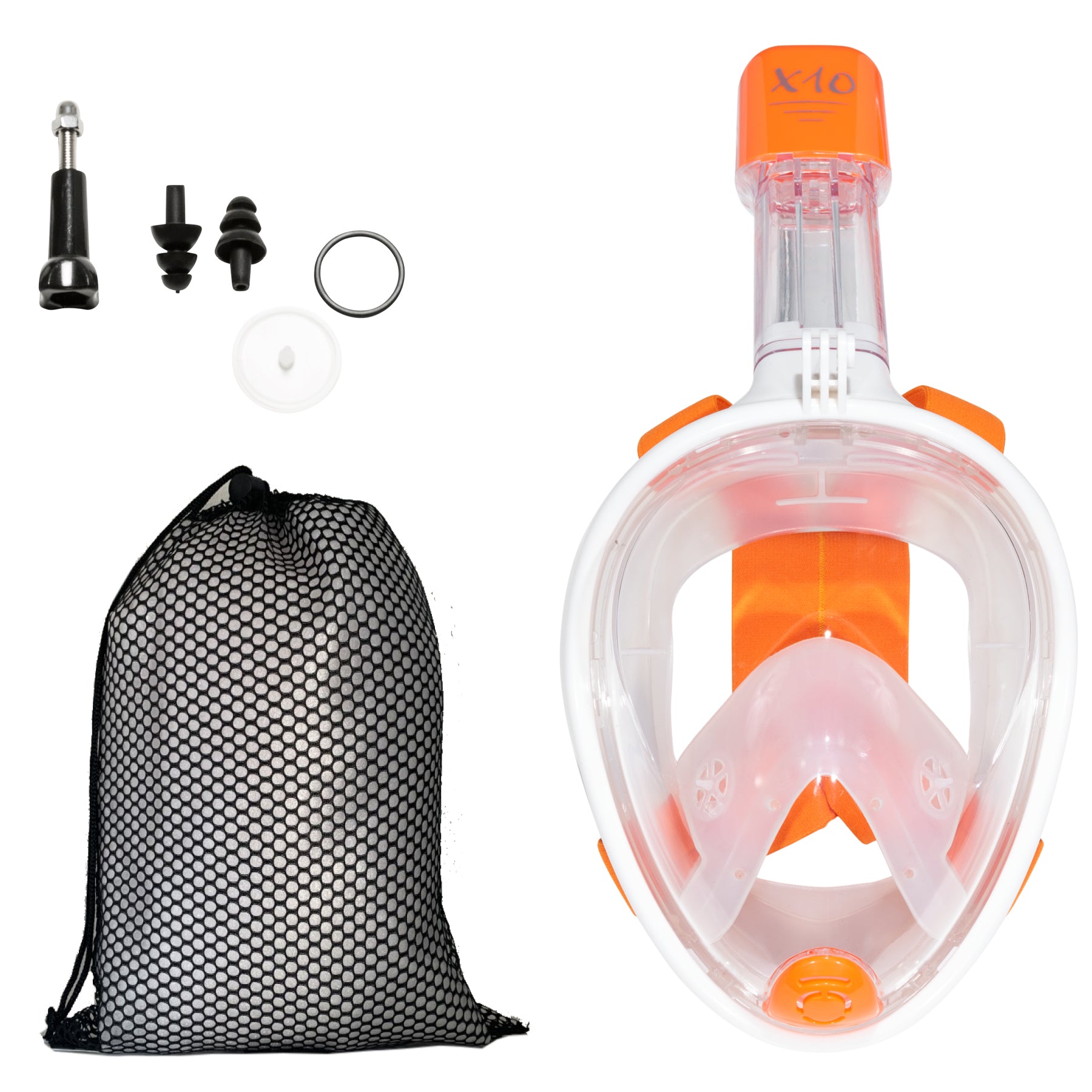 X10 Volwassenen L/XL snorkelmasker - Orange