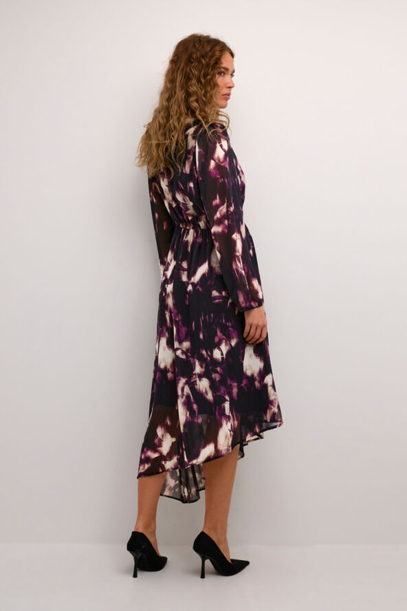 Kaffe KAaska Dress Purple blurry graphics