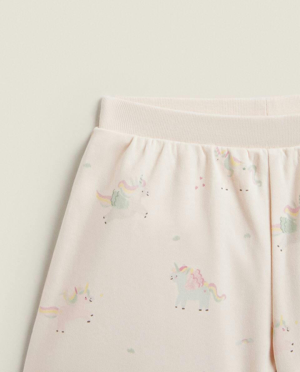 Conjunto de pijama infantil unicórnio