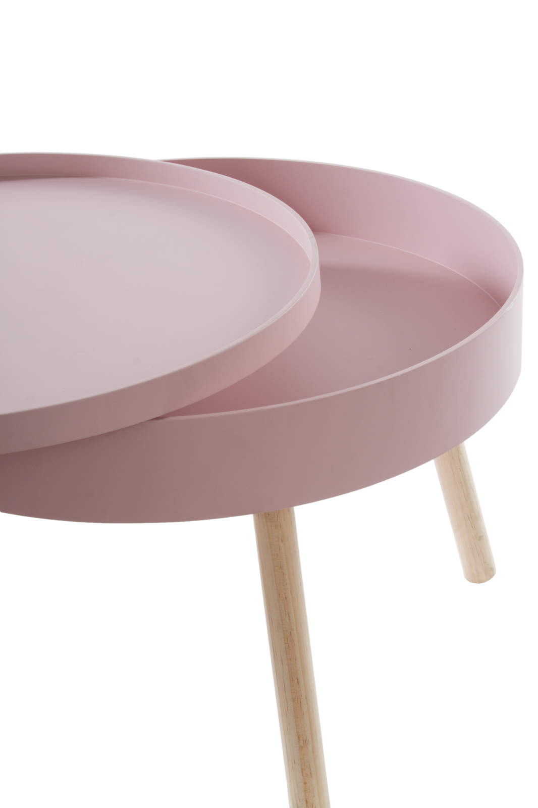 Beistelltisch LYNN - rosa - mit Stauraum