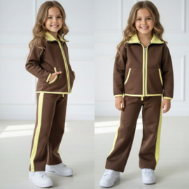Brown & Butter Jogging Set