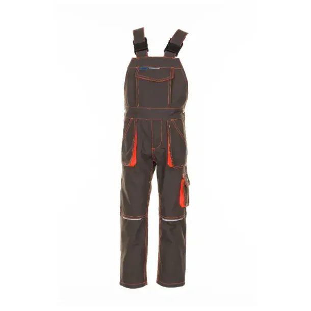6122 Børneoverall oliven/orange