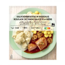 Delhaize Kalkoenbrood met biersaus (voor uw eigen risico, geen restitutie mogelijk)