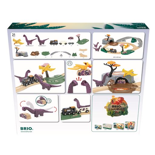 BRIO Dinosaur Togbanesæt