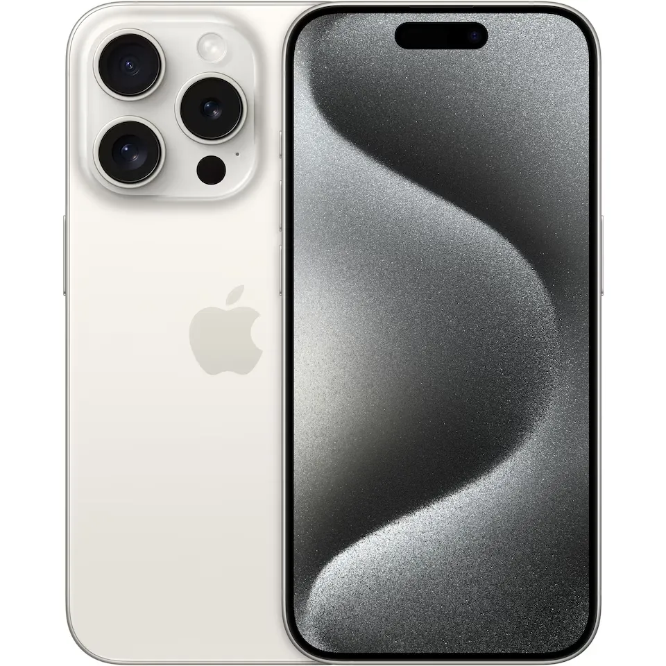 Apple | iPhone 15 Pro - 5G smartphone - 1TB - Hvidt Titanium