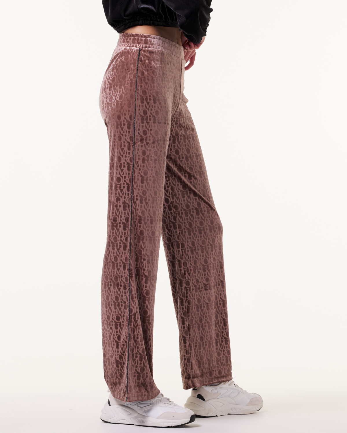 Bumpro Logomania Velour Pants Red Mustang