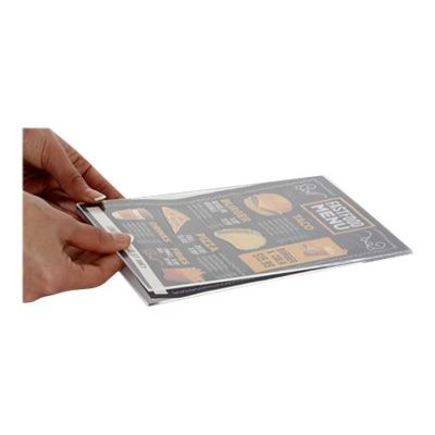 Promocome - Protège-visuel acrylique pour socle bois - A5