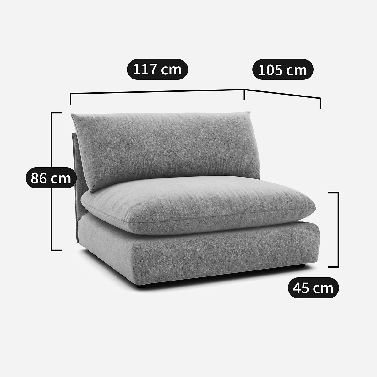 LA REDOUTE INTERIORS<br>Carrinha modular de poliéster Malo