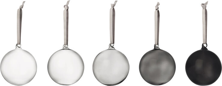 Iittala Iittala glaskugler 8cm 5-pak grå Grå