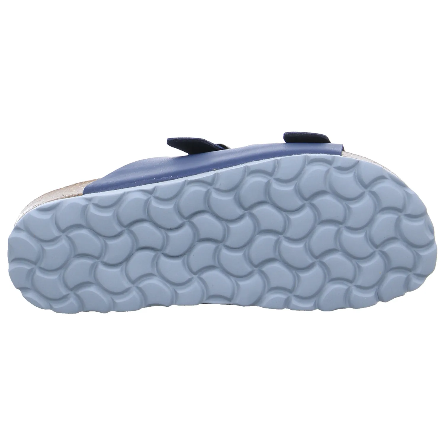 BIOLife Kinder-Pantolette Blau Lederimitat  Unisex