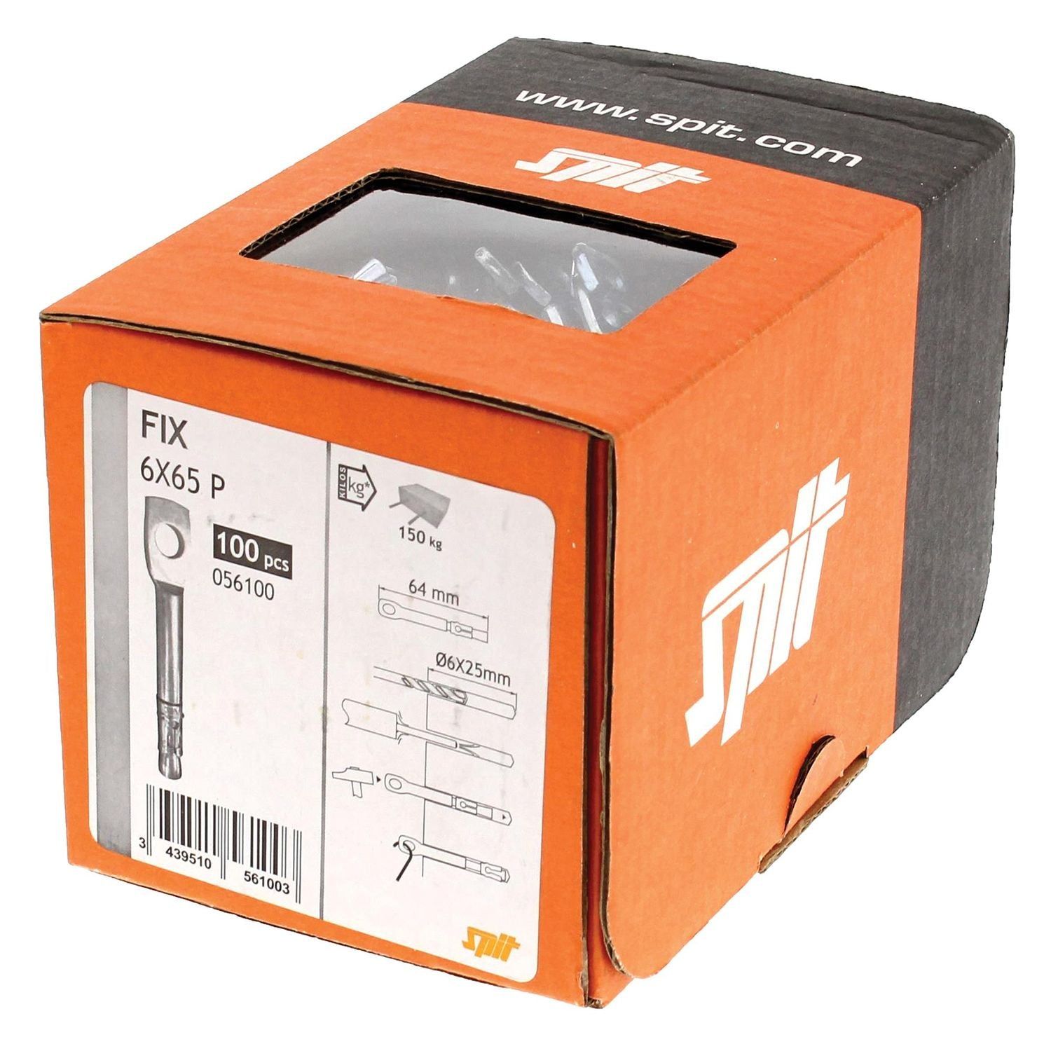 Spit Fix 3 Plafondanker/Draadhanger M6/64 verzinkt - 056100