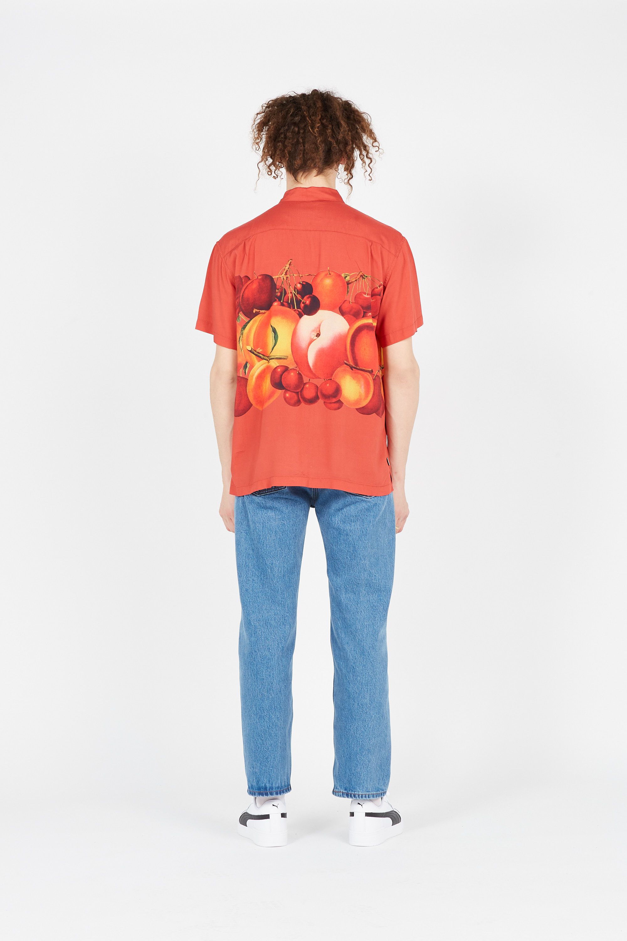 OBEY Chemise FRUIT BOWL WOVEN Orange