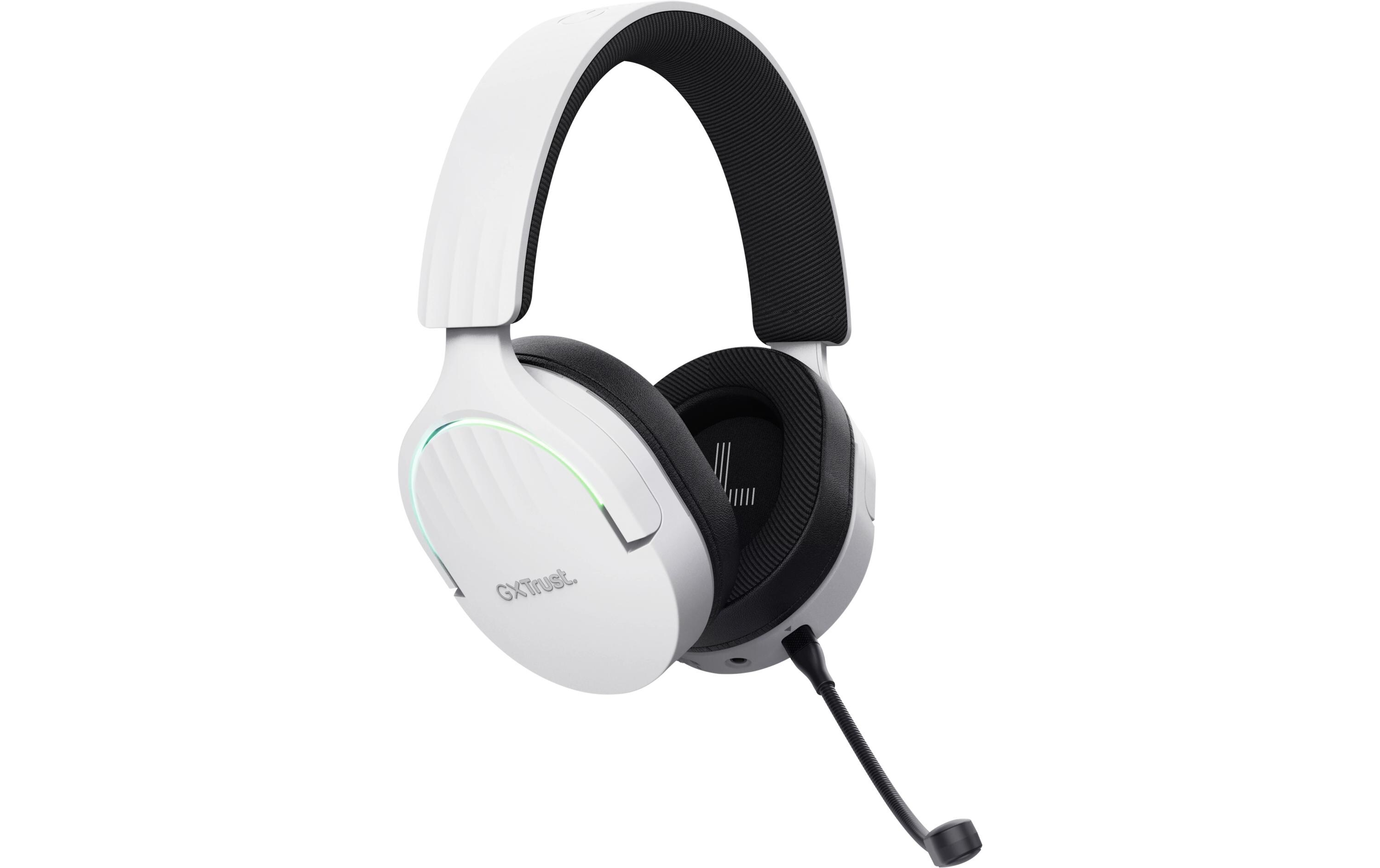 Headset GXT 491W FAYZO Schwarz/WeissLeistungsstarkes ohrumschliessendes kabelloses Gaming-Headset für ein kabelloses immersives Gaming-Erlebnis