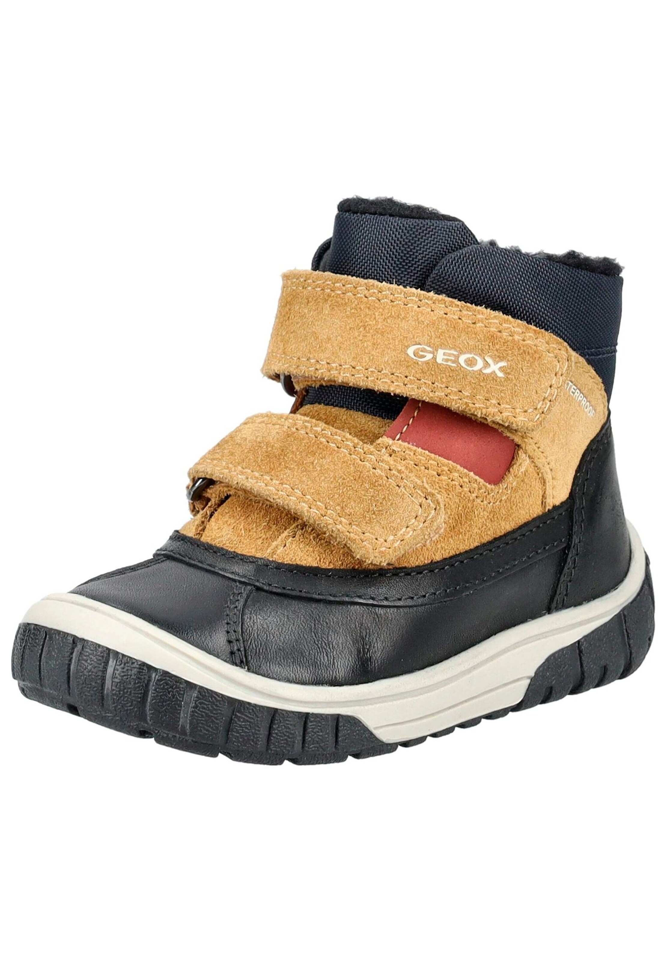 GEOX Stiefelette Schwarz/Gelb