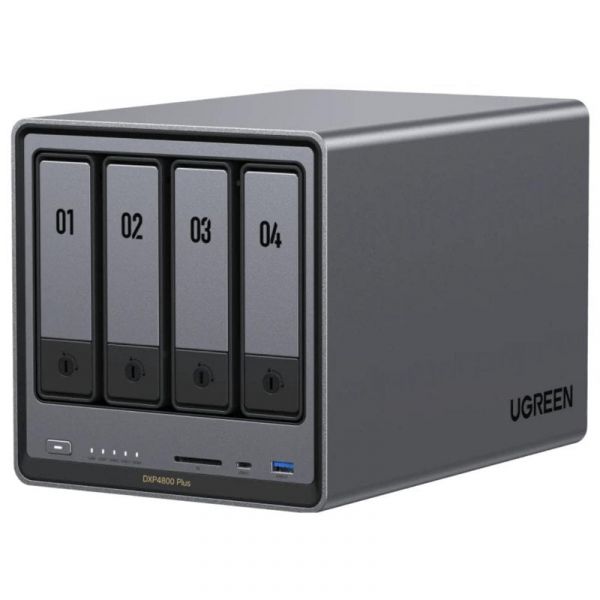 UGREEN NASync DXP4800 Plus NAS 8GB DDR5/Intel Pentium Gold com SATA, NVMe e Ethernet