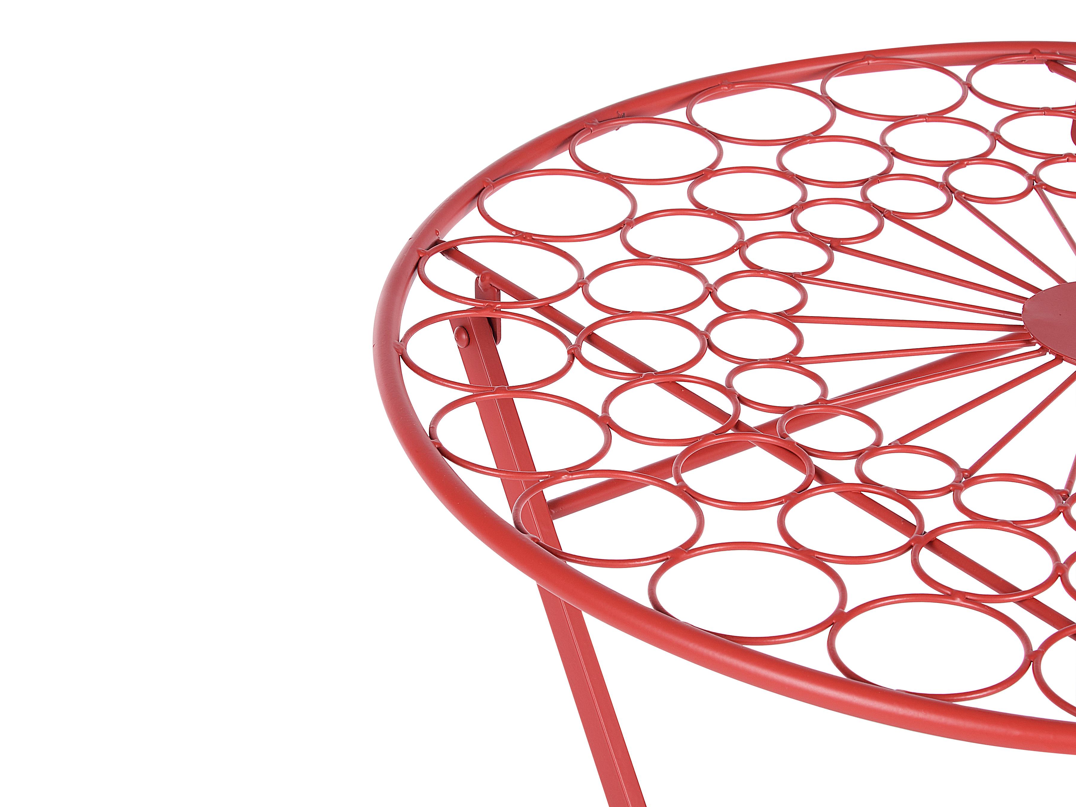 Bistrotafel SCARIO 70 cm 70 cm Metaal Rood