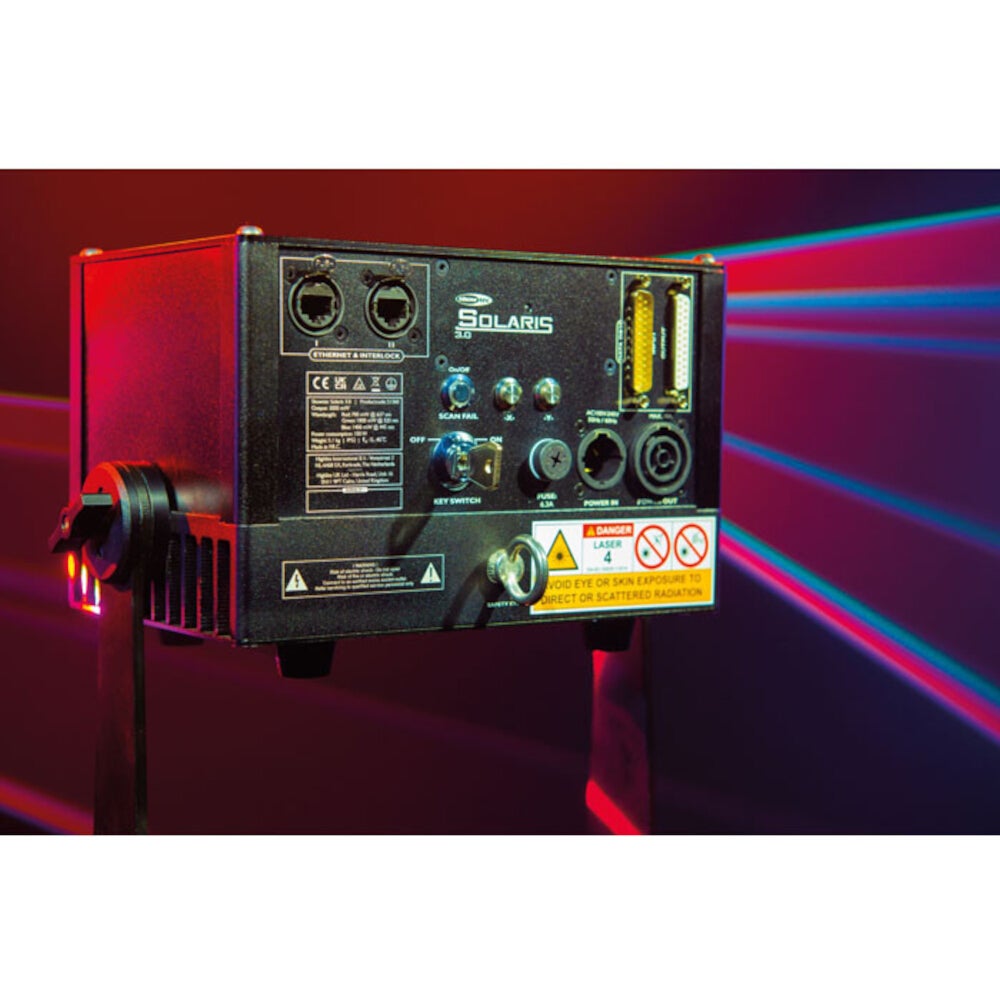 Showtec Solaris 3.0 RGB laser met ILDA