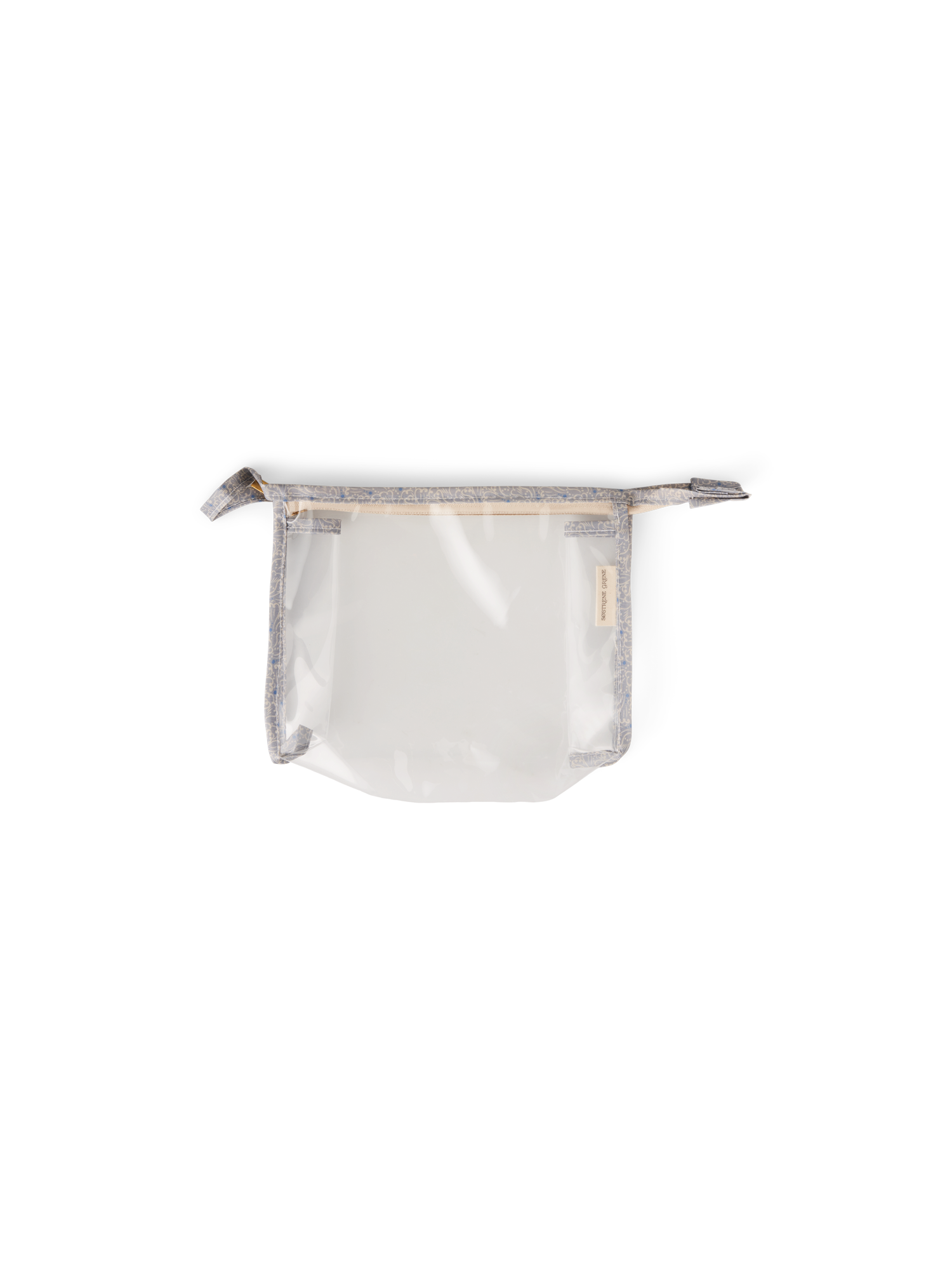 Toilettaske | Polyester/PET/metal. 21 x 4,5 x 15 cm. | Silver Grey