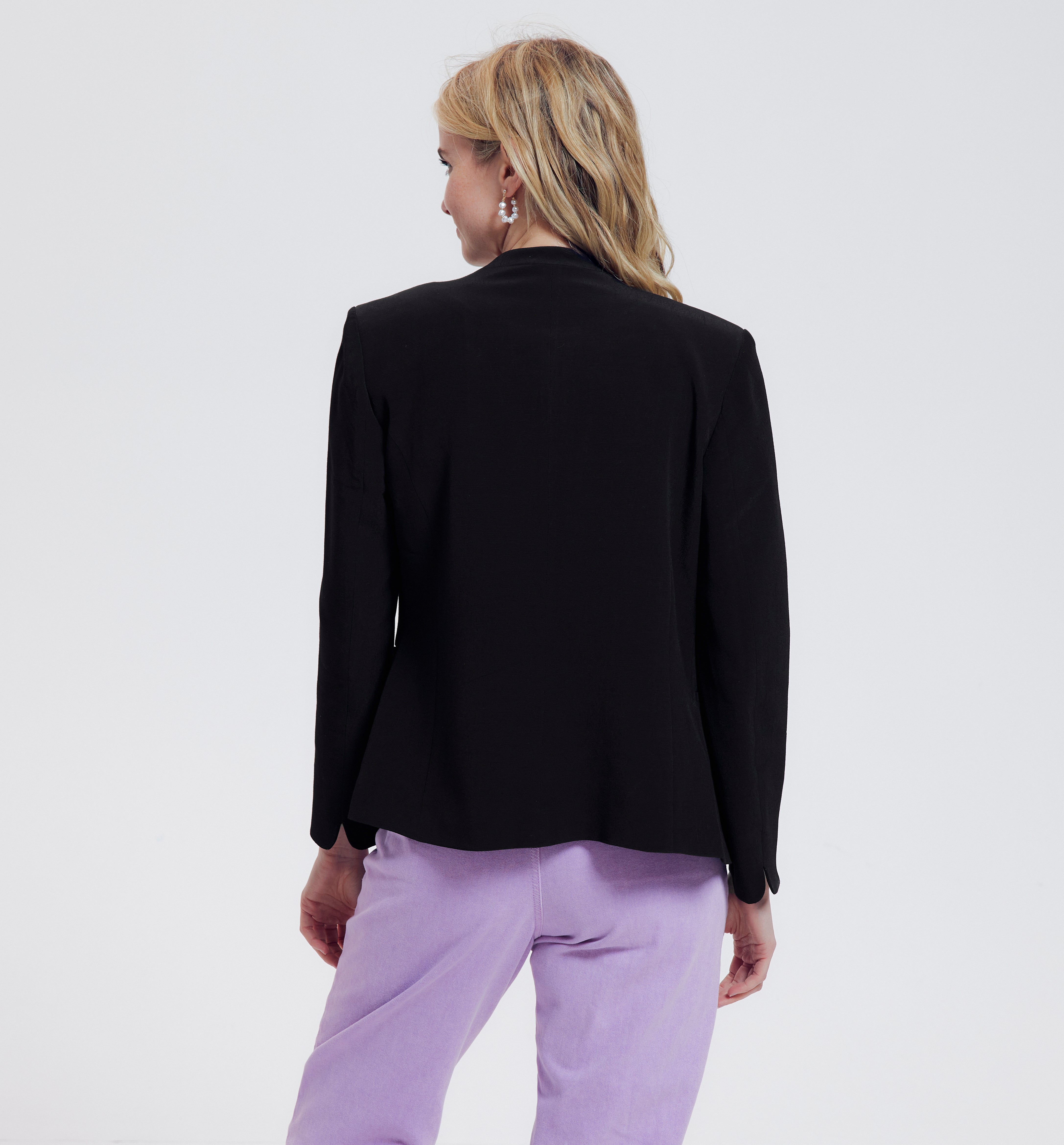 Veste de tailleur unie Femme - Noir