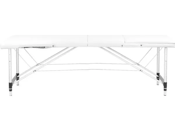 Activeshop sammenklappelig massagebriks 3-delt, aluminium, model Comfort Activ FIZJO, hvid