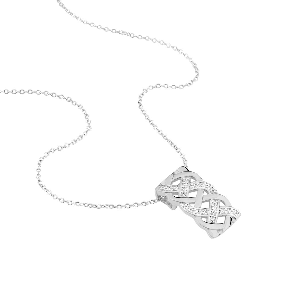 Collier Adria Argent Blanc Oxyde De Zirconium