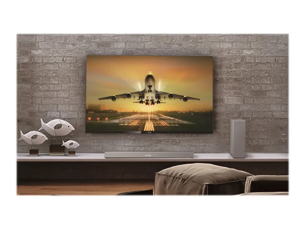 Philips Soundbar speaker TAB8505/10, 240 W max. Built-in subwoofer, Dolby Atmos®, DTS Play-Fi compatible, Connects with voice assistants