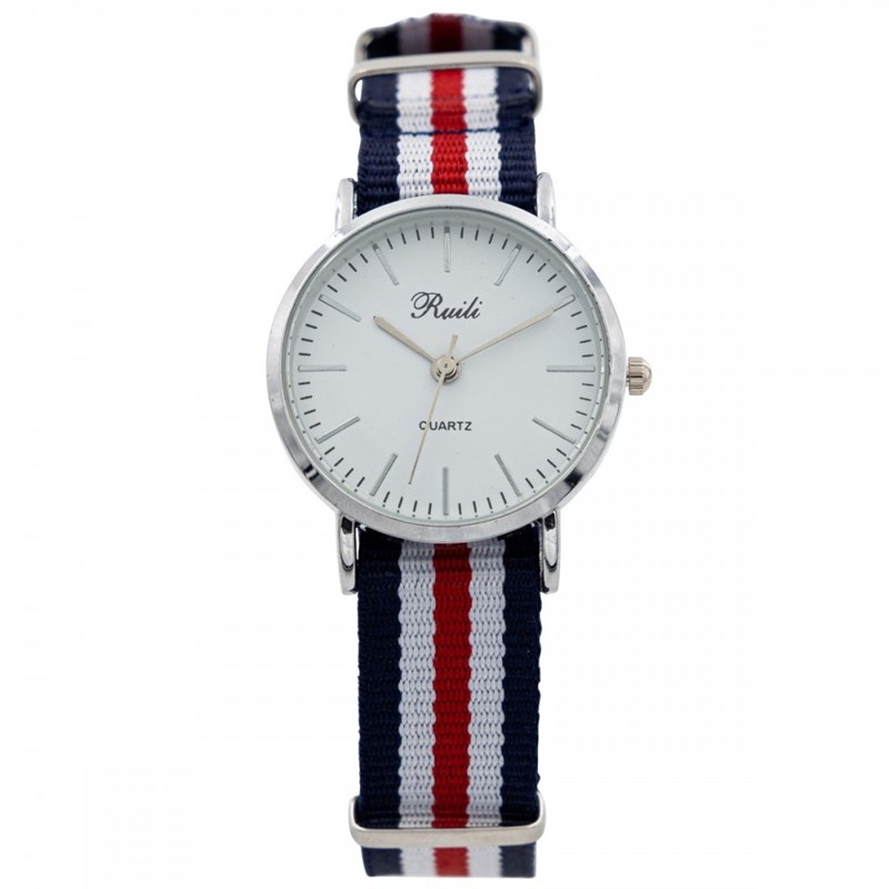 Montre Femme CHTIME bracelet Tissu Rouge