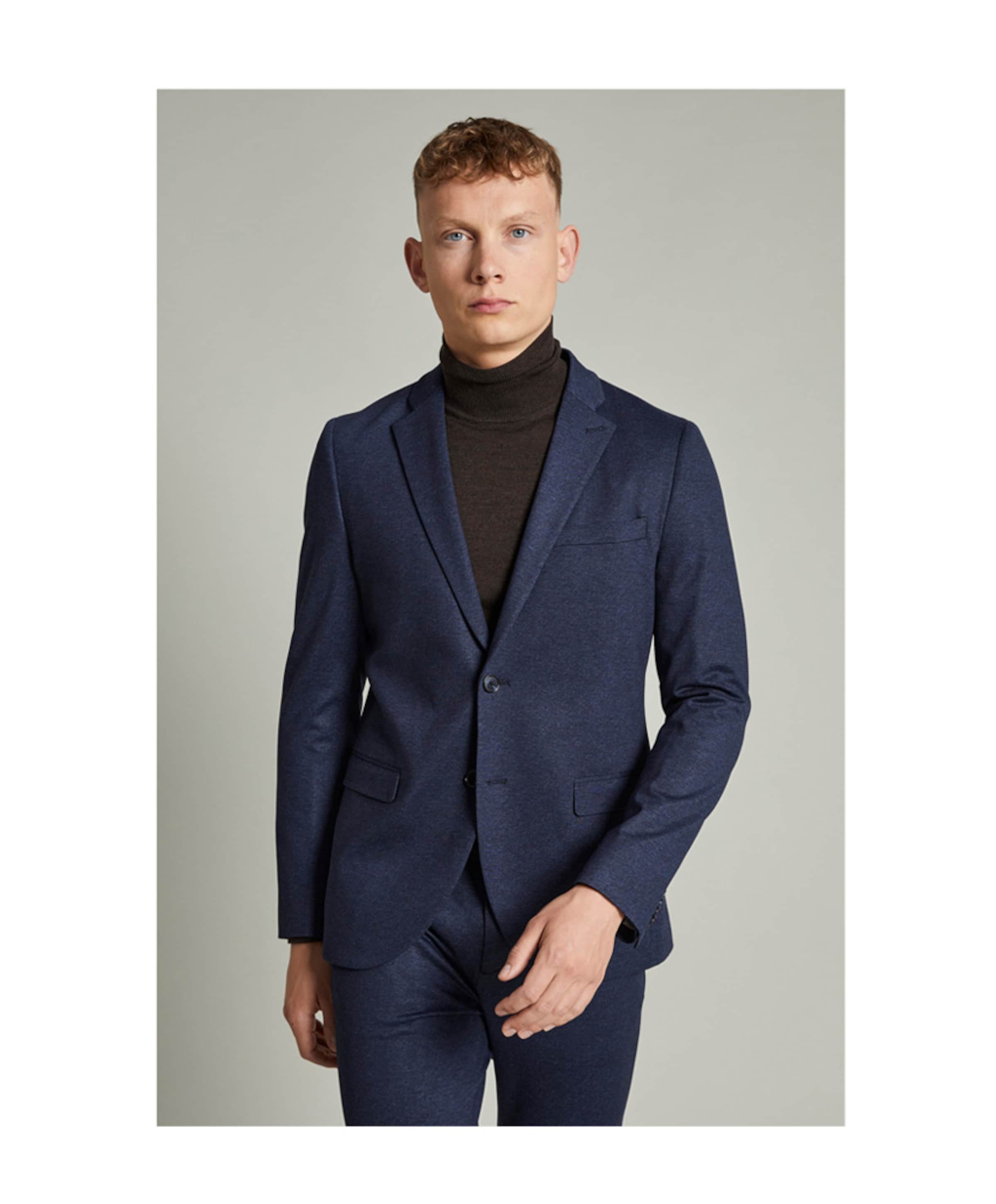Matinique Heren colbert blauw