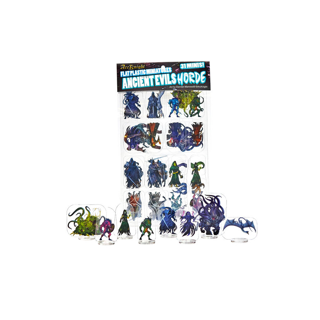 Flat Plastic Miniatures - Ancient Evils Horde - 31 Pieces