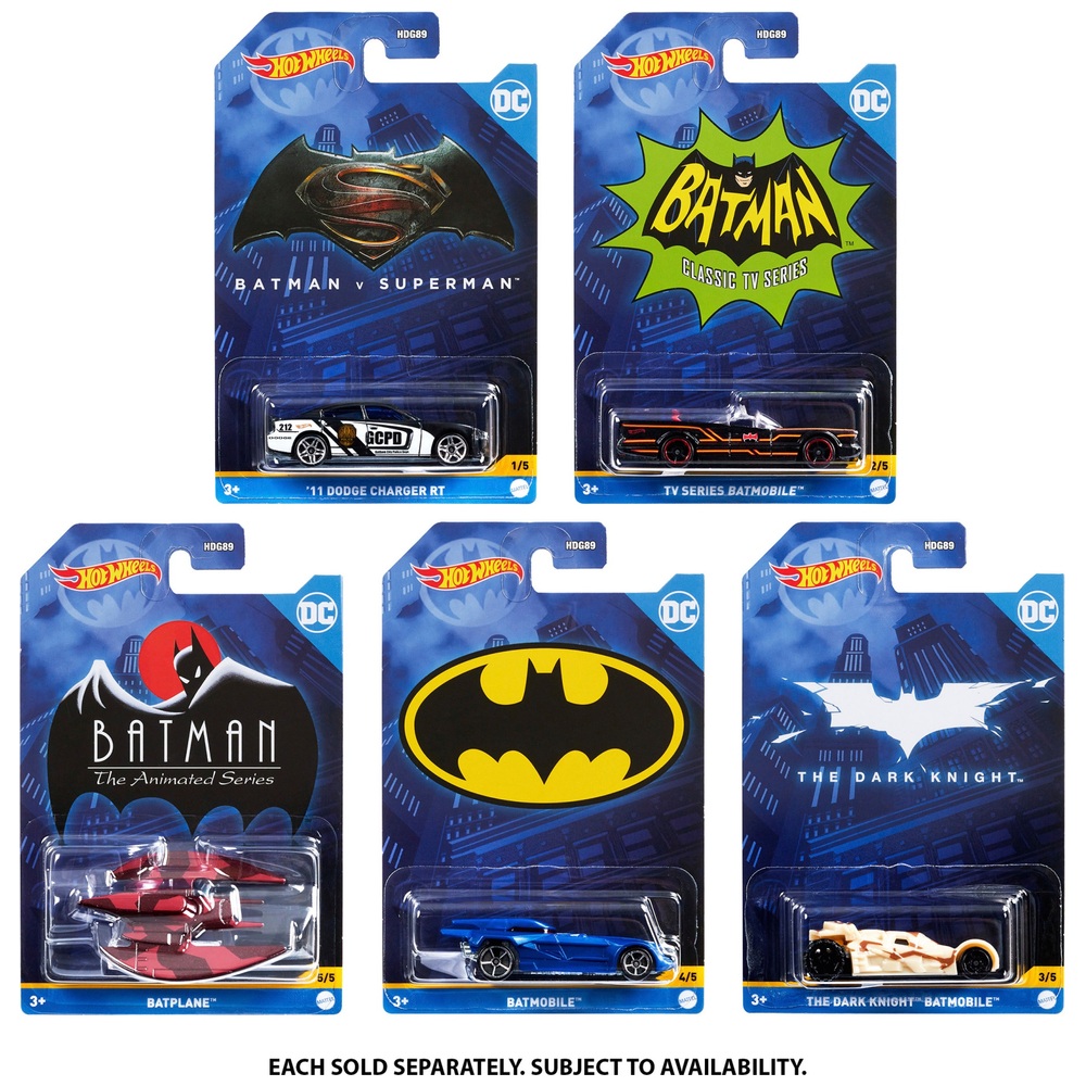 Hot Wheels Batman Cars Fahrzeugsortiment