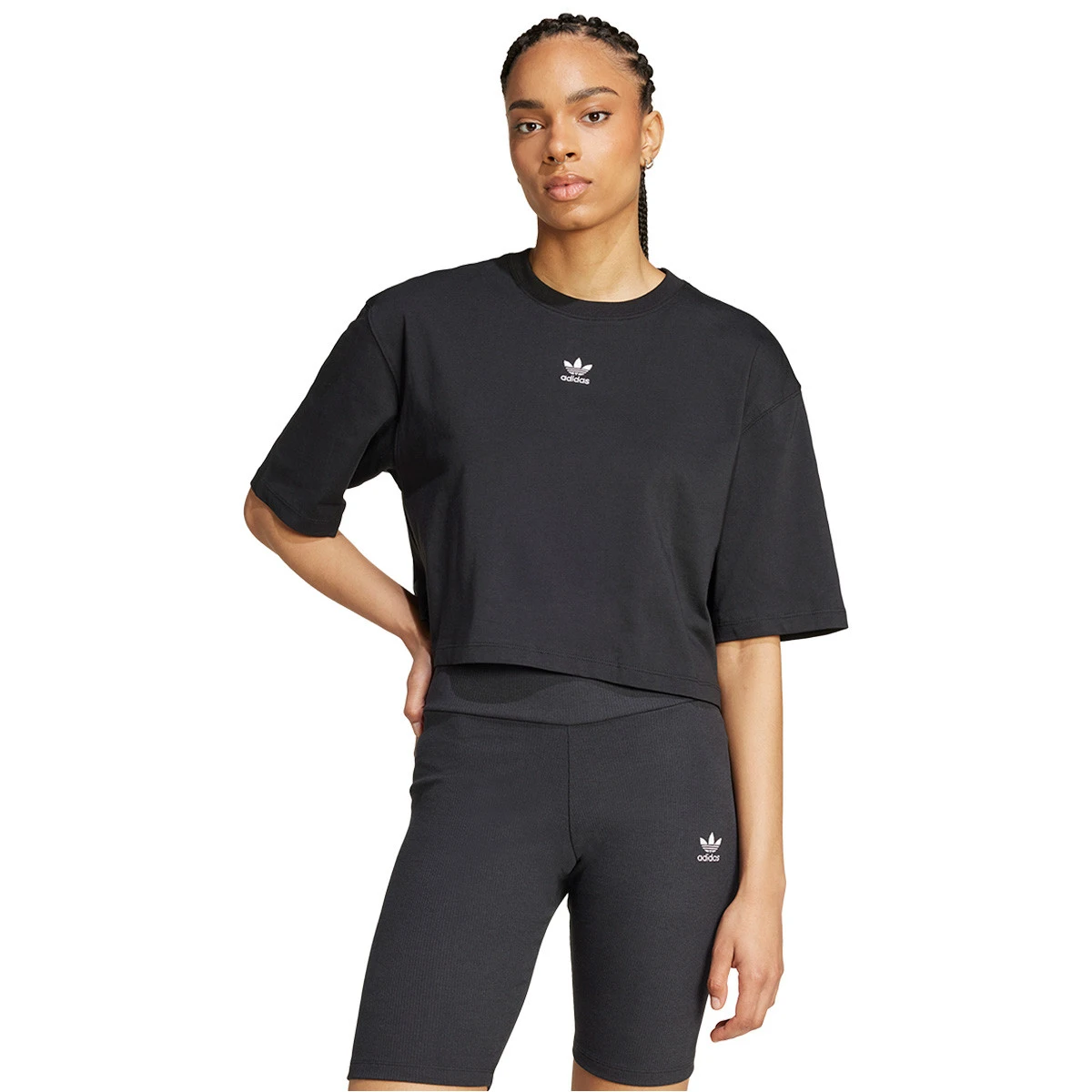 T-Shirt adidas Ess Crop Mulher