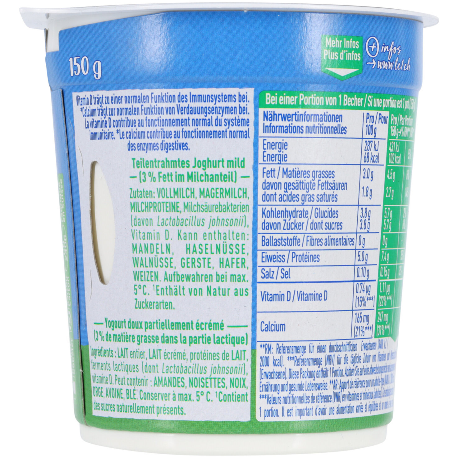 LC1 Joghurt Nature ohne Zuckerzusatz 2x150g