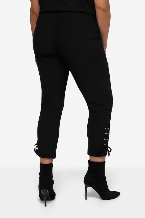 Bengalin-Hose, Slim Fit, Schnürung am Saum