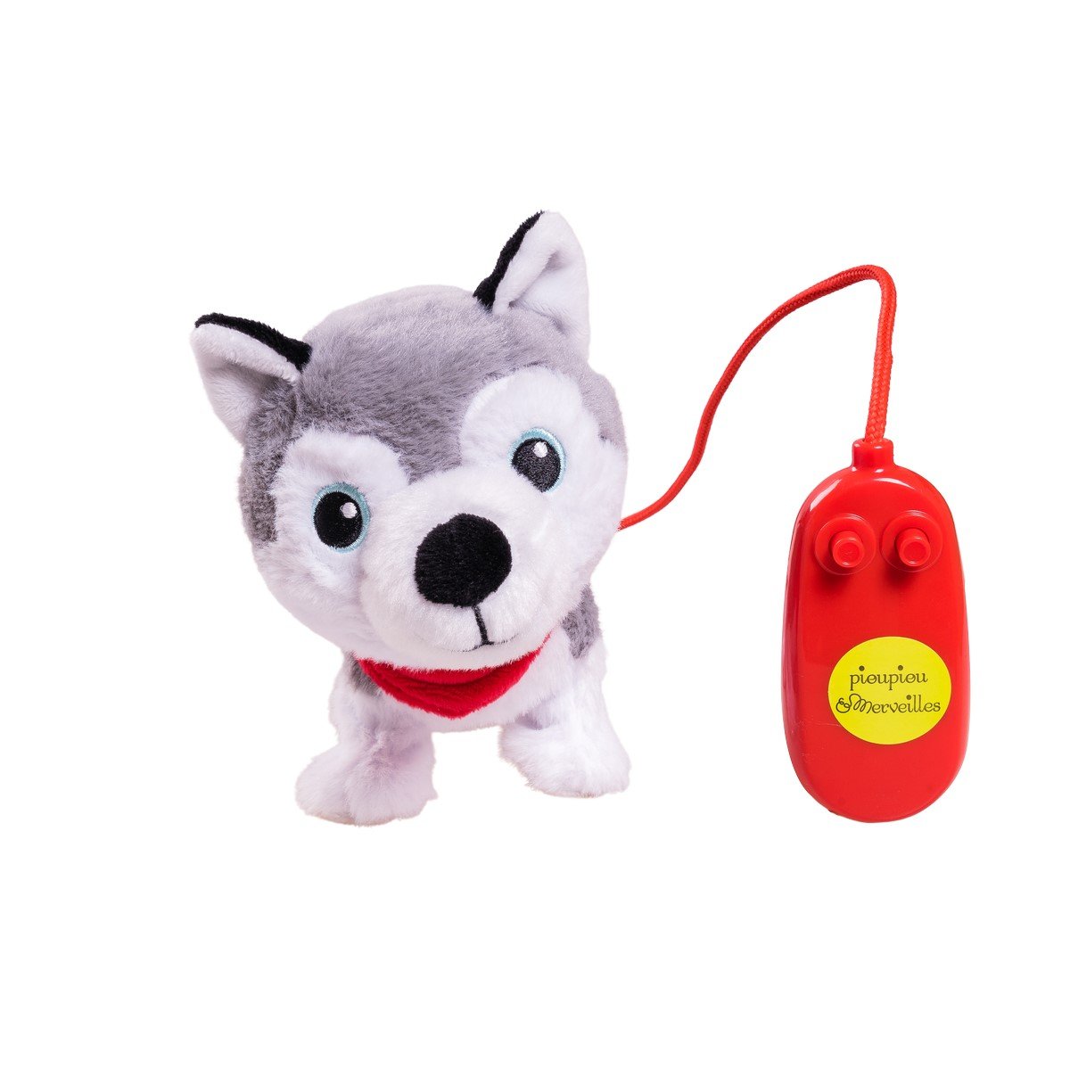 Peluche mon chien à promener filoguidé