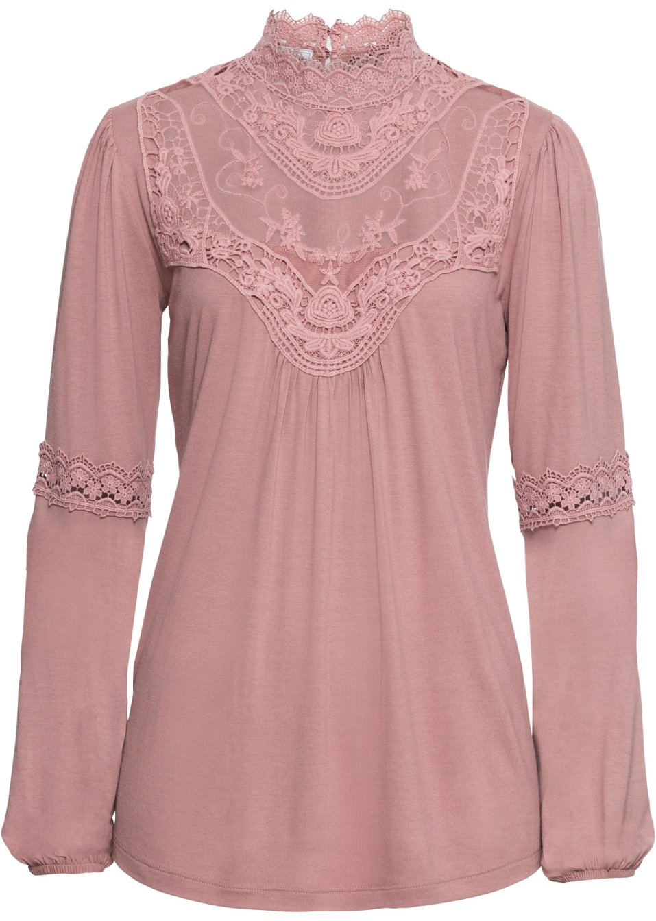 T-shirt manches longues avec dentelle