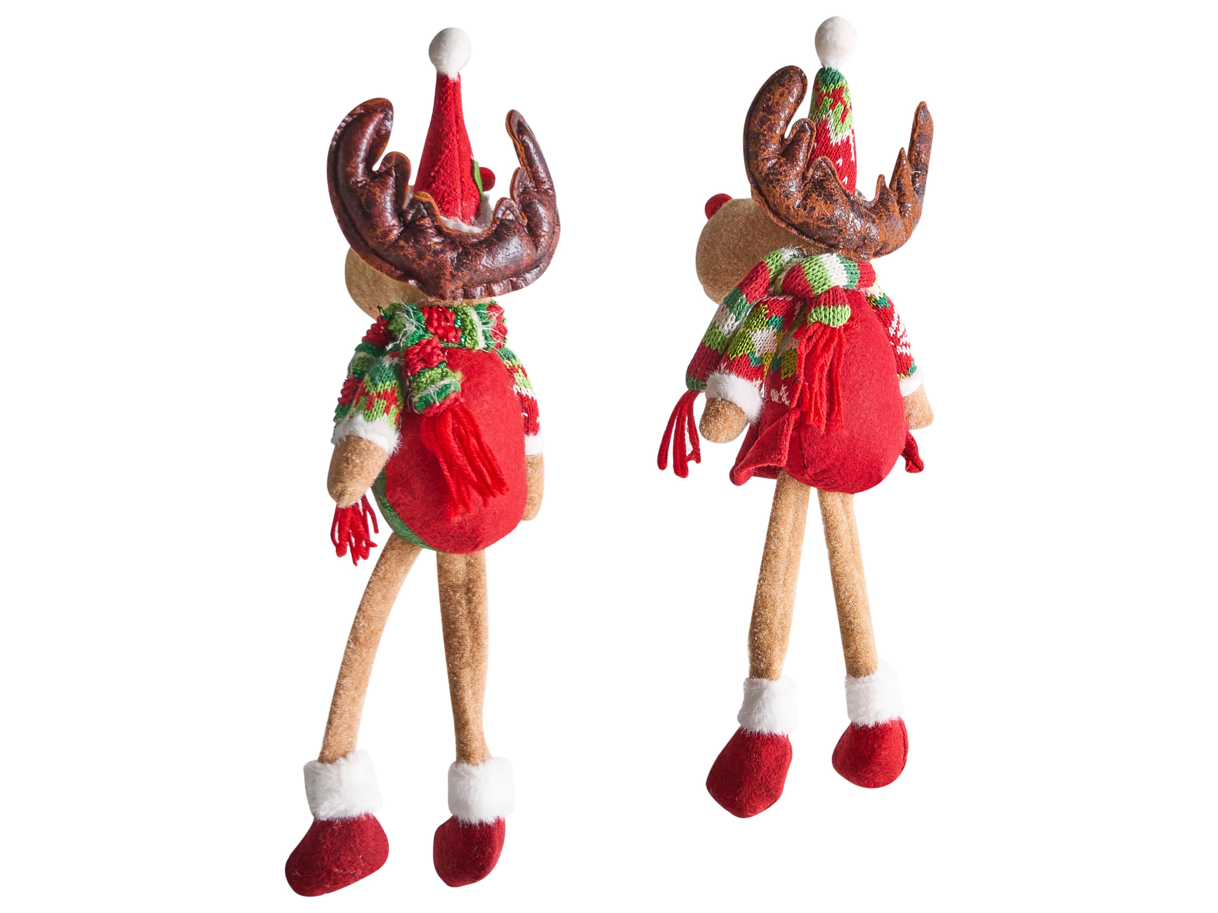 Set van 2 kerstdecoraties VATNDALSVATNET Rendier 38 cm Meerkleurig