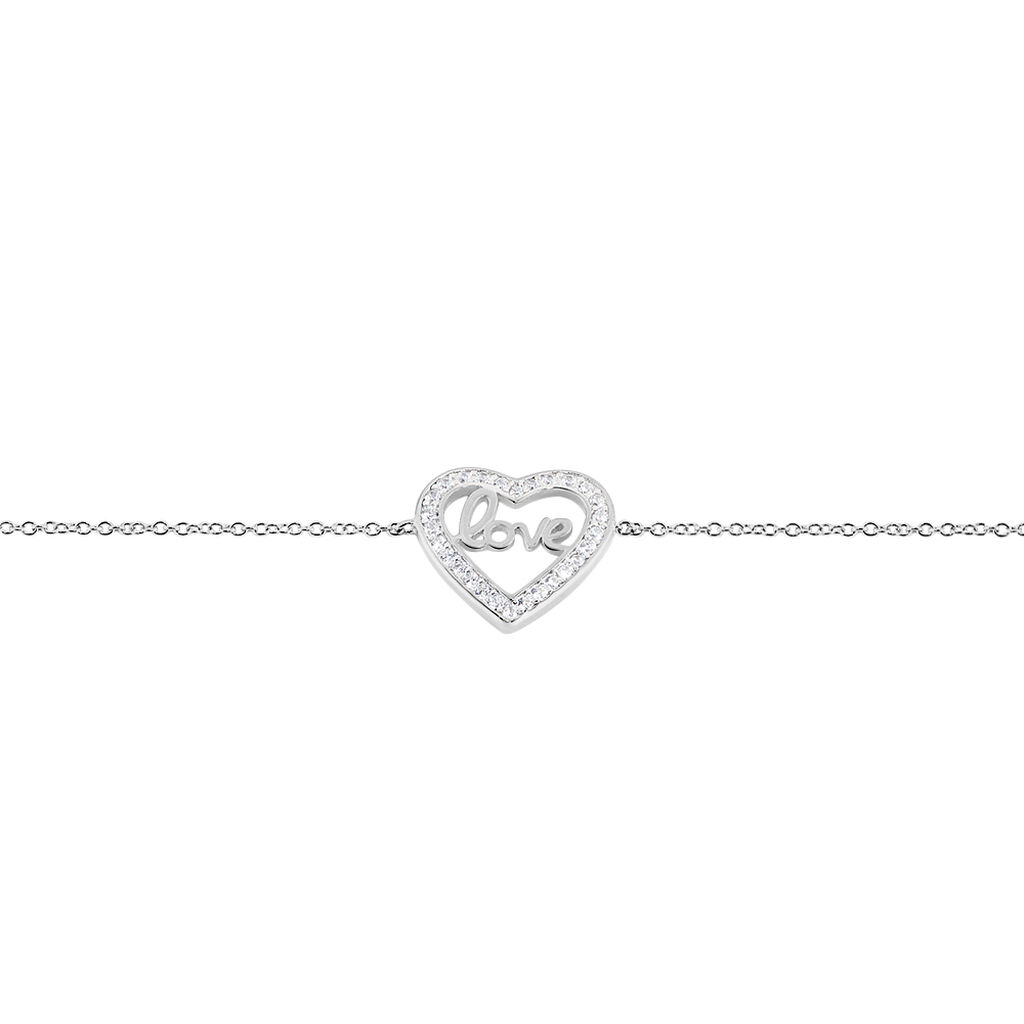 Bracelet Elansa Argent Blanc Oxyde De Zirconium