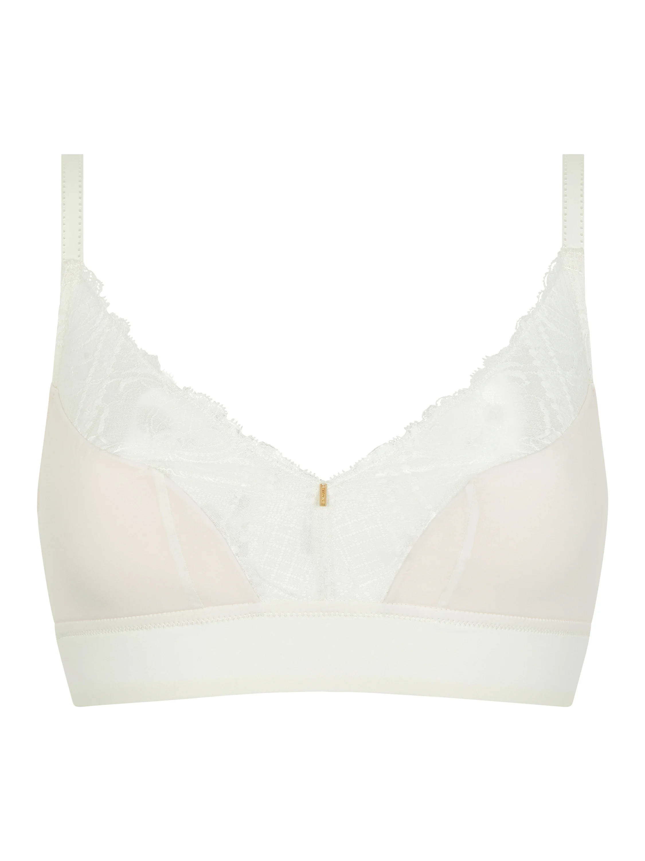 ORANGERIE DREAM - Soutien-gorge sans armature maintien avec dentelle de leavers | Beige